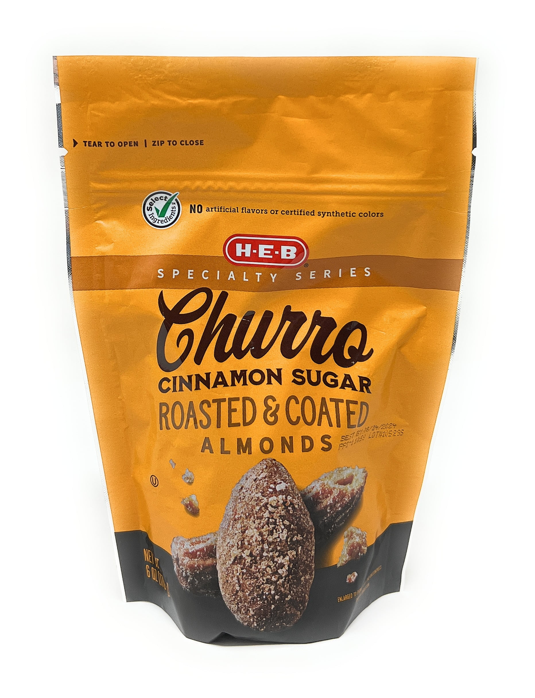 Churro Cinnamon Sugar-Coated Roasted Blanched Almonds 6oz - 1 bag