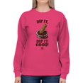 thumbnail image 1 of Churro Dipping Chocolate Artwork - Fun Dessert Lover Women's Sweatshirt, 1 of 4