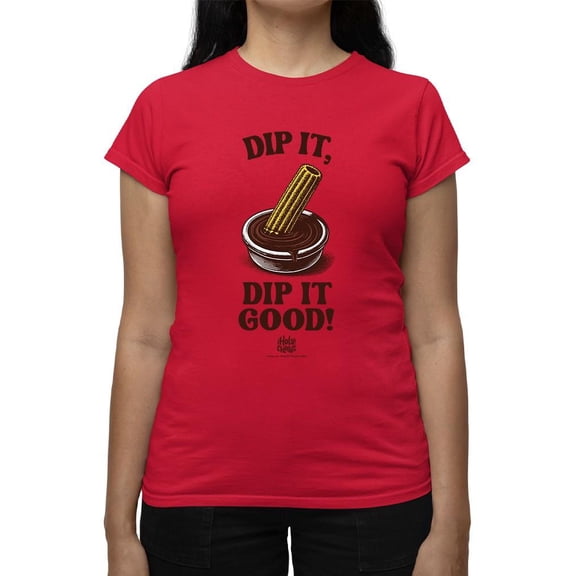 Churro Dipping Chocolate Artwork - Fun Dessert Lover Women's T-shirt