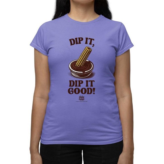 Churro Dipping Chocolate Artwork - Fun Dessert Lover Women's T-shirt