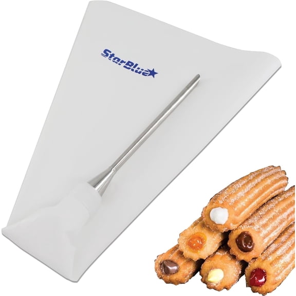 Churro Donut Filler by StarBlue - Reusable Piping Bag and Nozzle with Large Needle Injector