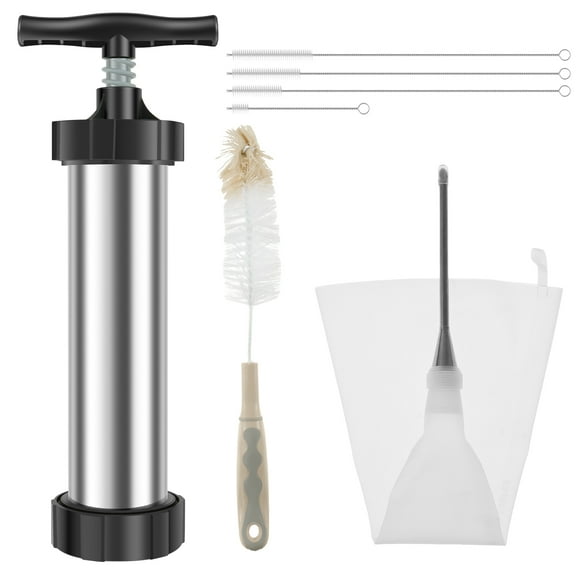 Churro Maker Kits,Stainless Steel Churro Maker,Piping Bag,Churro Filler,4 Brushes