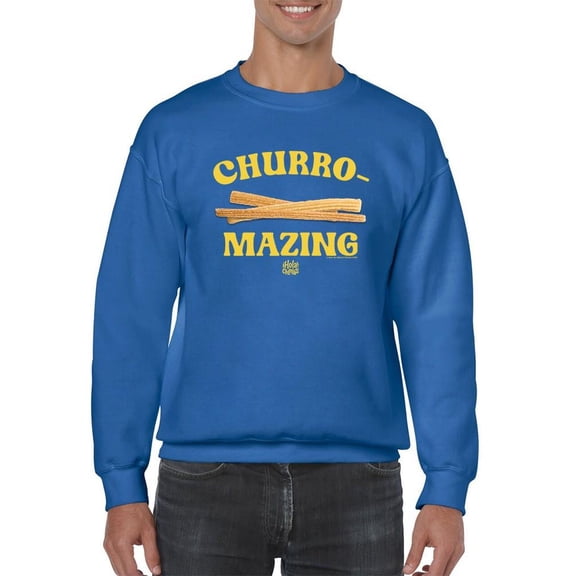 Churro-Mazing Fun Retro Foodie Design Men's Sweatshirt