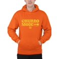 thumbnail image 1 of Churro Mode On Bold Retro Design Men's Hoodie, 1 of 4
