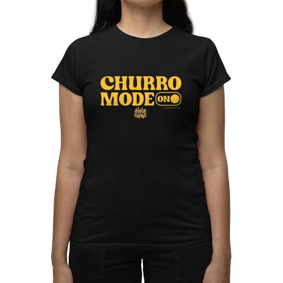 Churro Mode On Bold Retro Design Women's T-shirt