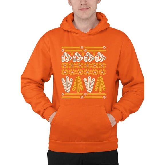 Churro Pattern Fiesta Print Graphic Men's Hoodie