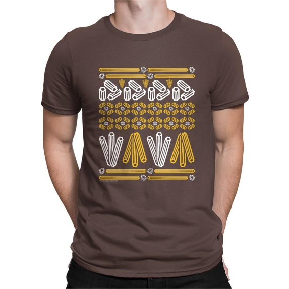 Churro Pattern Fiesta Print Graphic Men's T-shirt