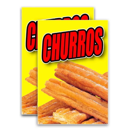 Churros (24" X 36") Vinyl Decal Only (Pack of 2) |Sign|Sticker|Poster