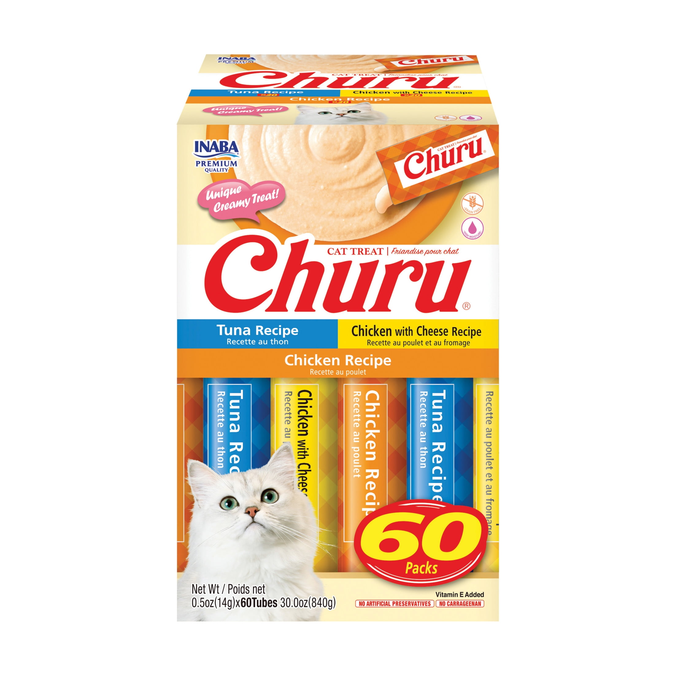 churu様 Churu Tuna & Chicken Variety Pack 60 Tubes - Walmart.com