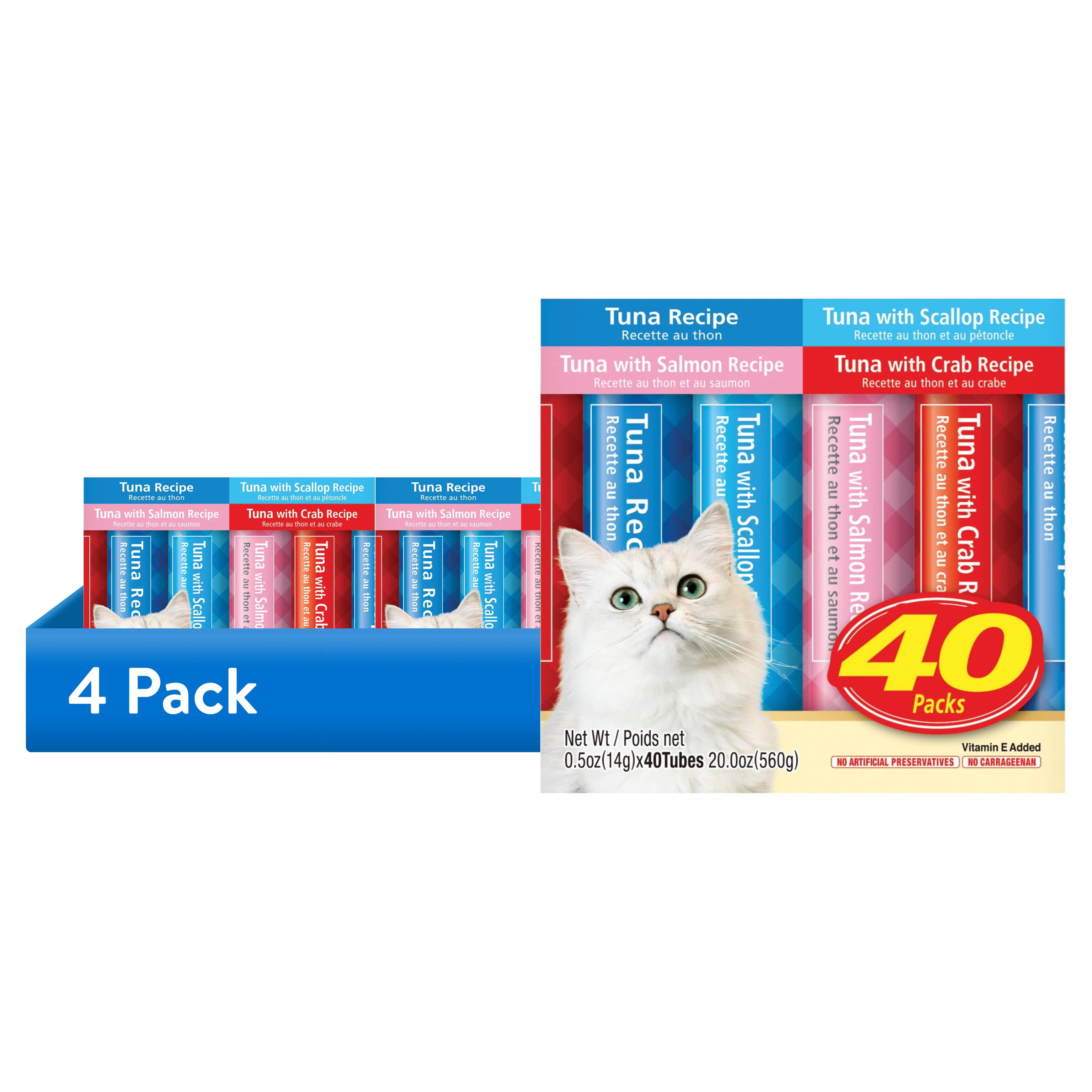 (4 pack) Churu Tuna Variety Pack 40 Tubes