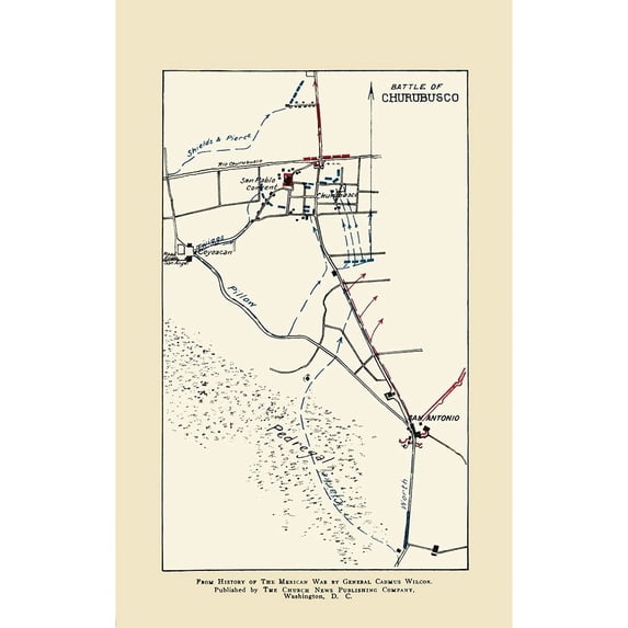 Churubusco Battle 1892 Poster Print by Church News Publishing Church News Publishing TXCH0003