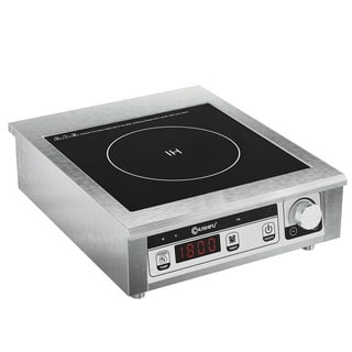  OVENTE Countertop Infrared Single Burner, 1000W Electric Hot  Plate with 7” Ceramic Glass Cooktop, 5 Level Temperature Setting & Easy to  Clean Base, Compact Stove for Home Dorm Office, Silver BGI101S