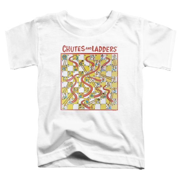 Chutes And Ladders 79 Game Board S/S Toddler T-Shirt White