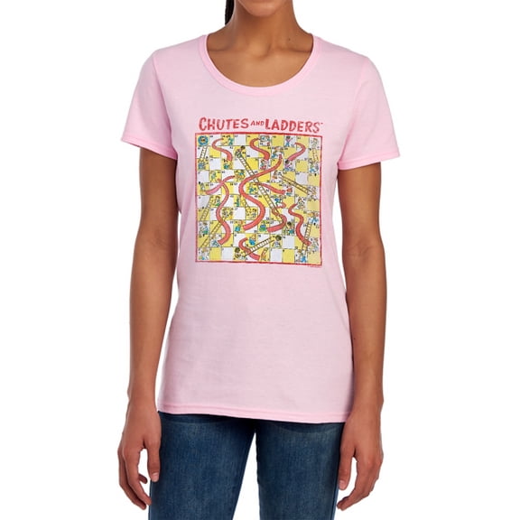 Chutes and Ladders 79 Game Board Women's T Shirt, Pink, Small