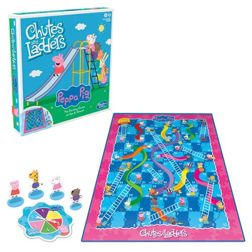 Chutes and Ladders Peppa Pig Edition Kids Board Game, Preschool Board
