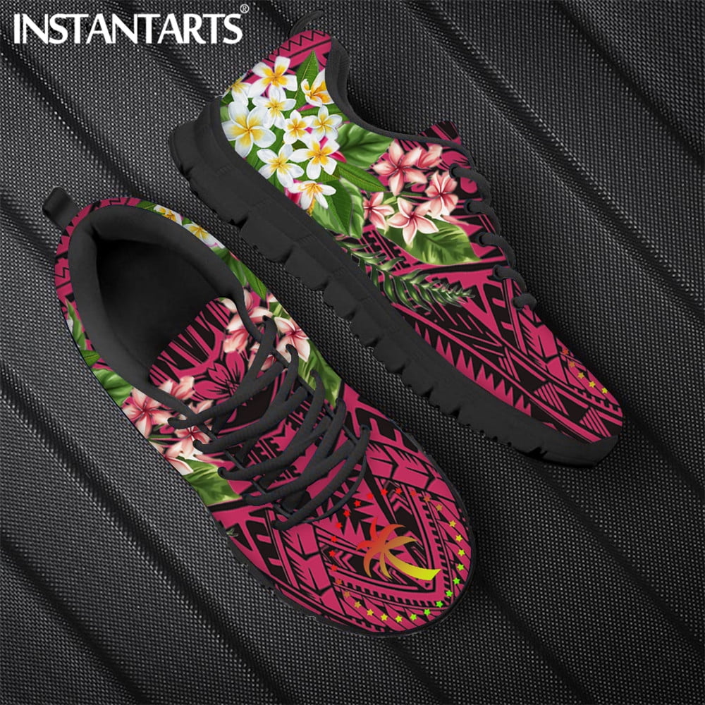 Flamingo Stripe Hawaiian Tropical Pattern Print Black Sneaker Shoes For Men Women main image 1