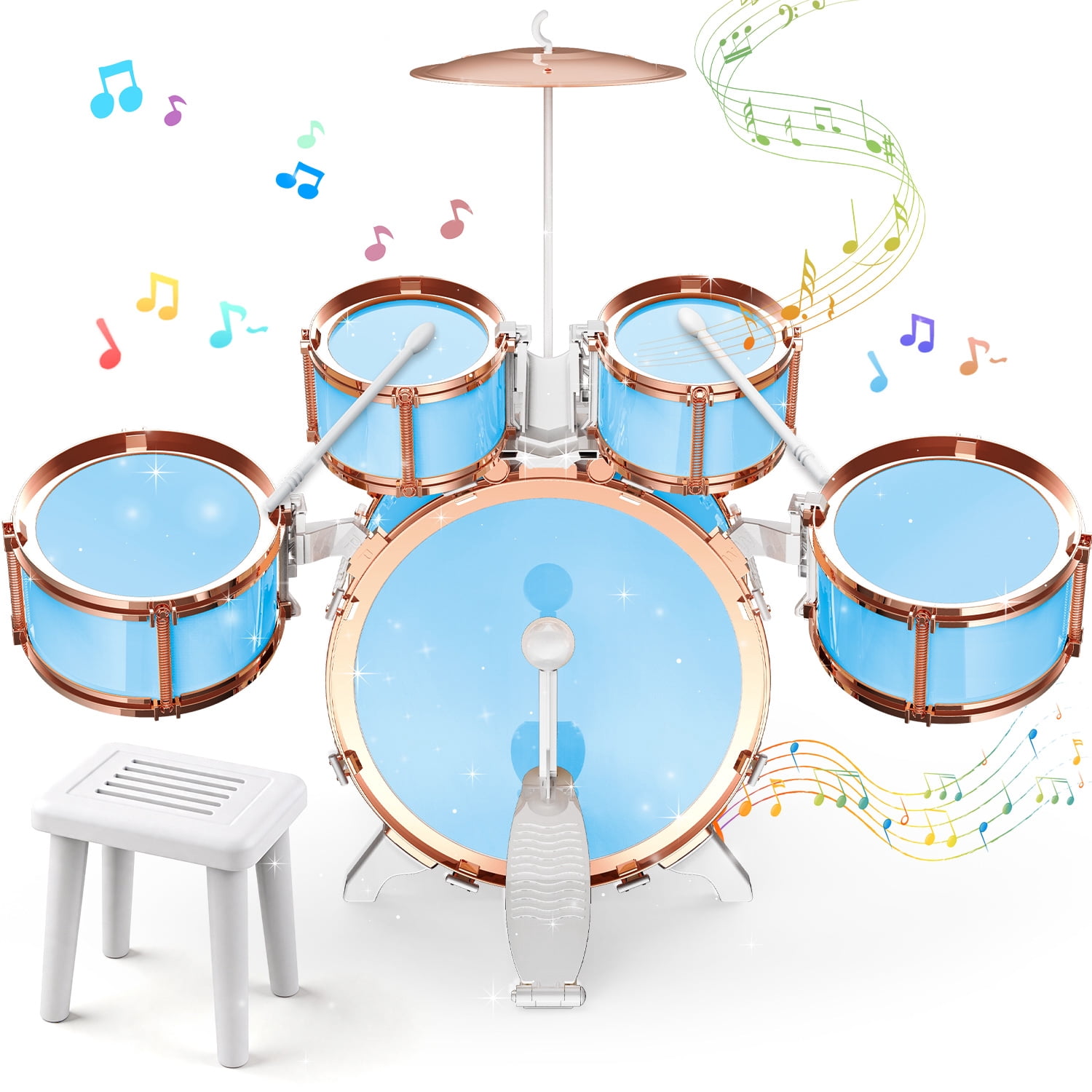 Veterinary Instrument Cleaner Chuvikid Upgraded Toddler Jazz Drum Set,Musical Kid Drum Set with Stool ...