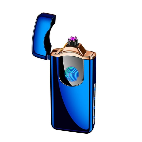 Chwtgms Lighter Fingerprint Feel Induction Ignition USB Charging Lighter Battery Display Lighter