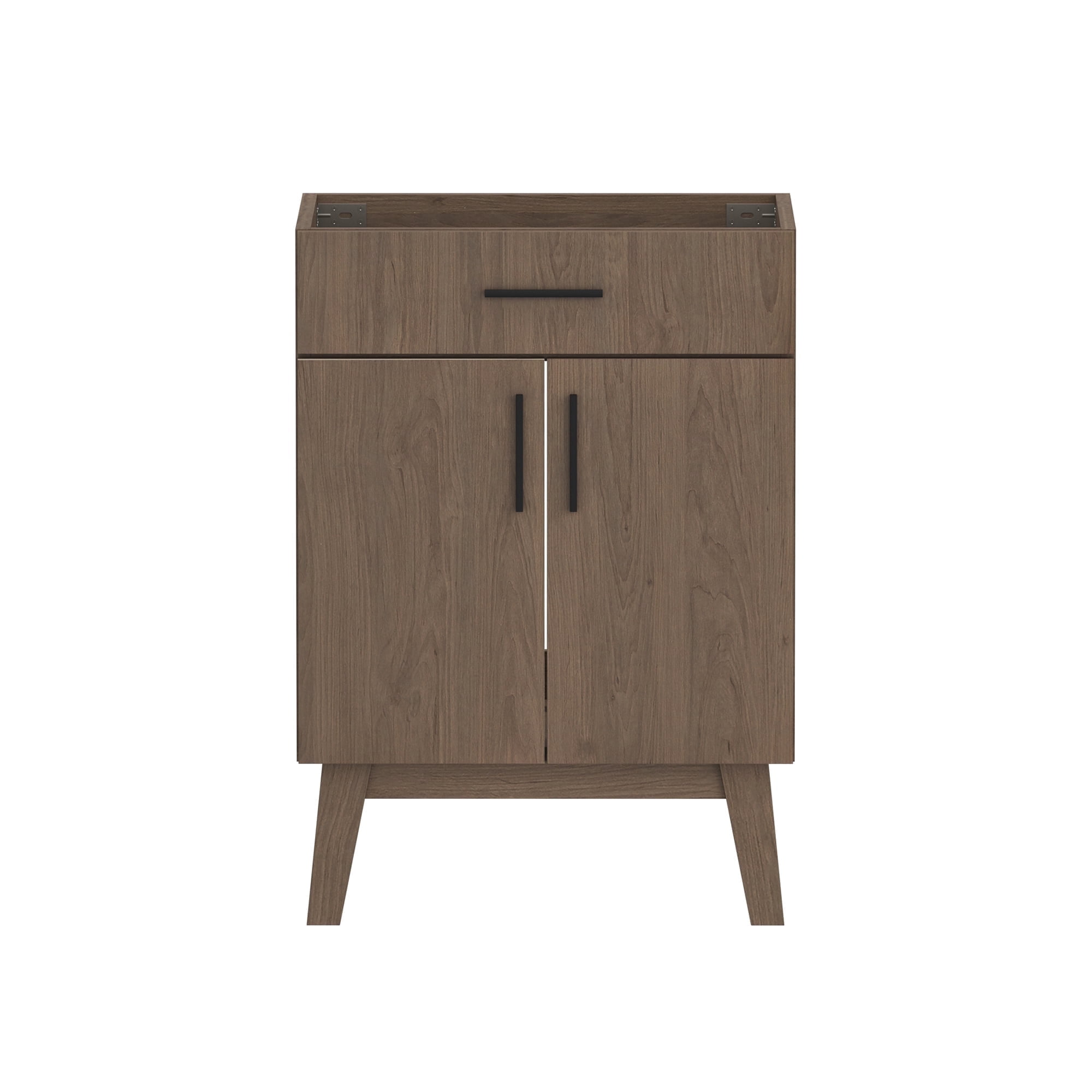 24" Bathroom Vanity Without Sink,Bathroom Vanity no Sink Vanity Combo with Two Soft Close Cabinet Doors, Modern Single Bathroom Cabinet Set with Metal Handles