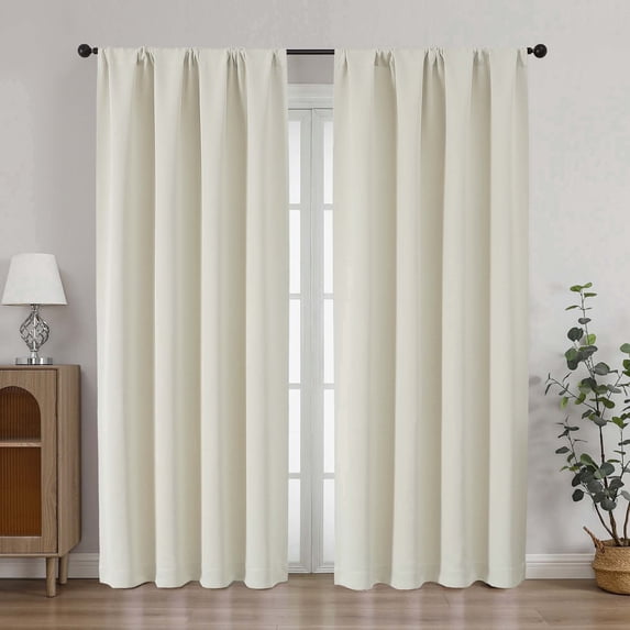 Natural Drapery Chyhomenyc, Blackout Curtains, 40x72 inches, Off-White - Walmart.com