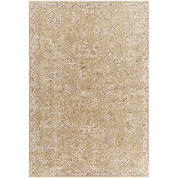 BoutiqueRugs Chyron Traditional Runner Rug - Olive, Cream, Tan - 2'7" x 7'3" Runner