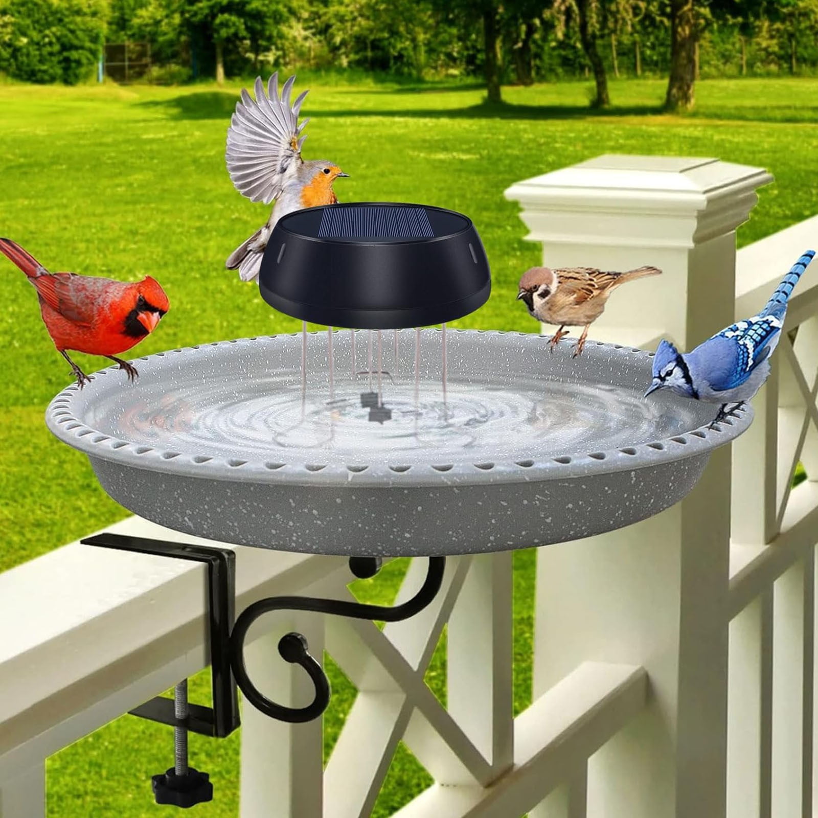 Chziua Bird Feeders Solar Water Wiggler for Bird Bath Water Agitator ...