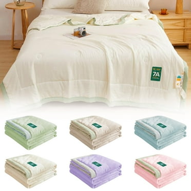 Chziua Blanket Solid Color Quilt Lightweight Comforter Summer Quilt Soft Bedspread for King Queen Twin Full Size Bed Washable Quilts Quilted Blanket for All Season