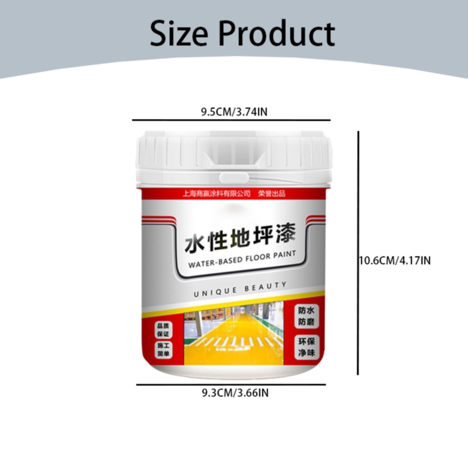 Chziua Furniture Protection Gold Silk Epoxy Floor Paint Epoxy Floor