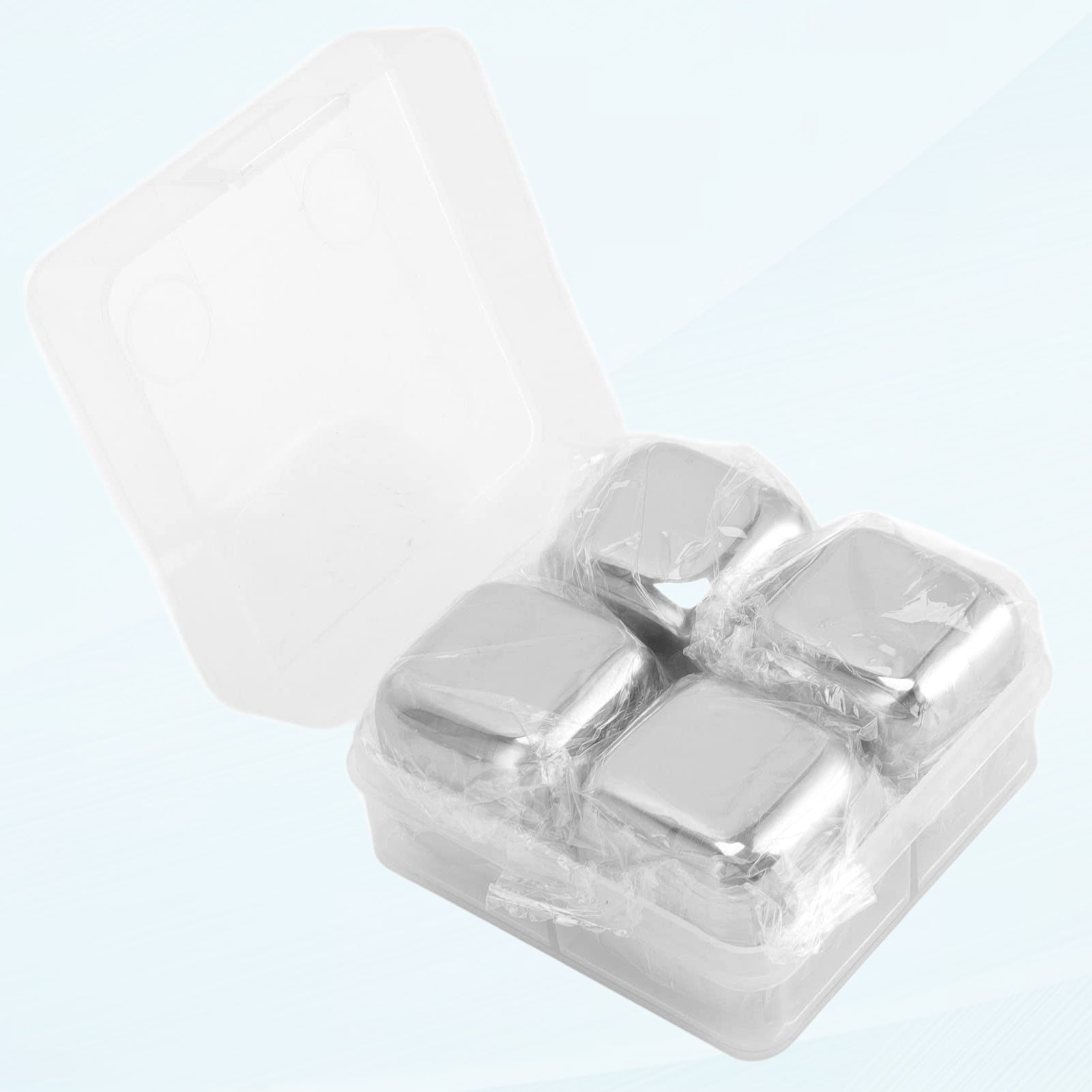 Cibanna Oighir Cruach Dhosmlta, Snas Ath-insidte Carraigeacha Fuisce l Clocha Fuisce In-ath-insidte Fuar Tapa le Tridire Strla Reoiteora Tlnna le haghaidh (4pcs Gan Tong Oighear)