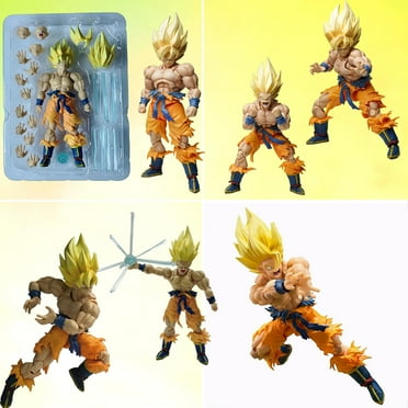 CiDai 6.7 Inch Dragon Ball Z - Super Saiyan Son Goku PVC Model Toys Fan Collectible Figure, Anime Character Action Figure Toys for Children Lovers and Fans Gifts, Age 4+