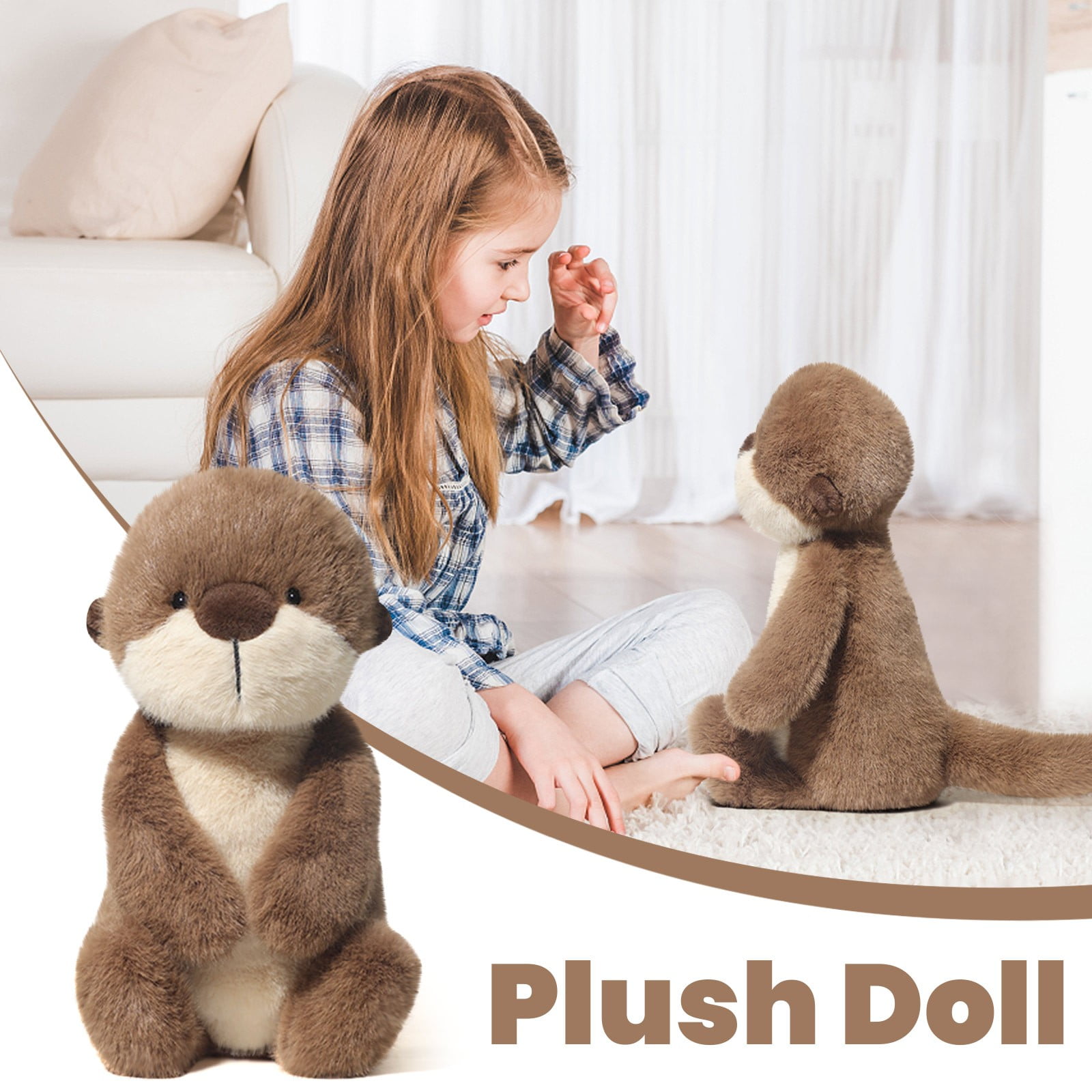 CiDai Soft Sea Otter Stuffed Animals, 14.17 Inches - Adorable Sea Otter