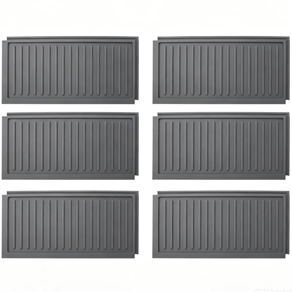 CiYouc 6-Piece Interlocking Silicone Drain Mats – Heat-Resistant, Non-Slip, Oil-Proof for Kitchen, Sink & Counter – Versatile, Easy to Customize