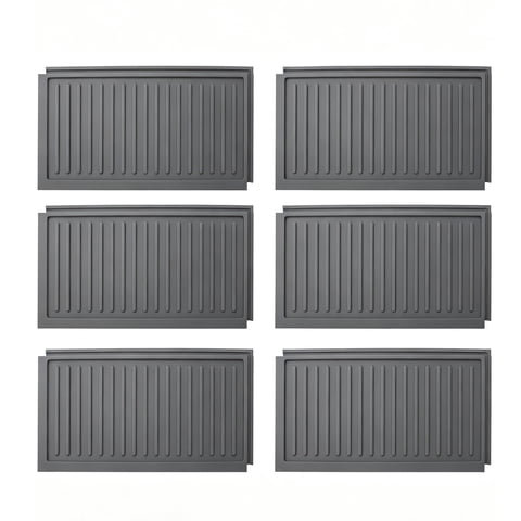 Multifunctional Silicone Mat, 6Pcs DIY Freely Splicable Silicone Drain Mats, Heat Resistant Non-Slip Oil-Proof for Kitchen Countertop & Coffee Bar