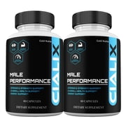 Cialix Supplement Capsules, High Potency Pills, All Natural Formula for Men Cialix Capsules, 2 Month Supply 2 Pack