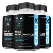 Cialix Supplement Capsules, High Potency Pills, All Natural Formula for Men Cialix Capsules, 3 Month Supply 3 Pack