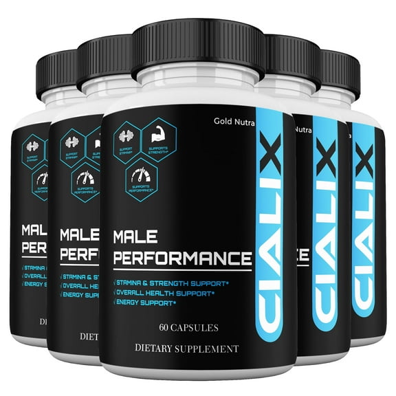 Cialix Supplement Capsules, High Potency Pills, All Natural Formula for Men Cialix Capsules, 5 Month Supply (5 Pack)
