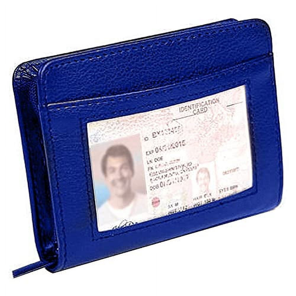 Ciana Credit Card Wallet with ID Window RFID Blocking Genuine Le 並行輸入品