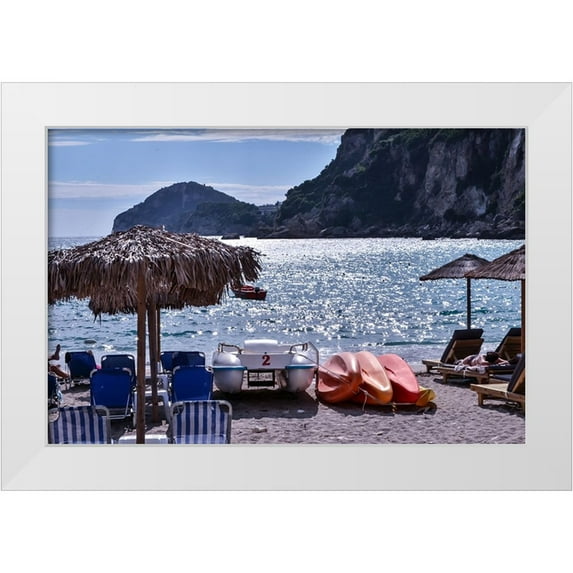Ciani, Settimio 24x17 White Modern Wood Framed Museum Art Print Titled - Summer