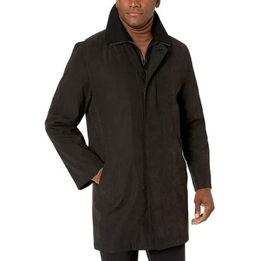 Cianni by Adam Baker Men's R69714R-69701 Single Breasted 3/4 Length All Year Round Raincoat - Black -44S