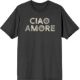 thumbnail image 1 of Ciao Amore Adult Charcoal Crew Neck Short Sleeve Tee-XS, 1 of 2