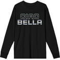 thumbnail image 1 of Ciao Bella Adult Black Crew Neck Long Sleeve Tee-Medium, 1 of 3