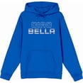thumbnail image 1 of Ciao Bella Adult Blue Long Sleeve Hoodie-Medium, 1 of 6