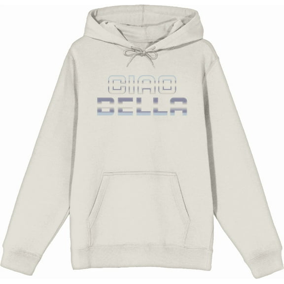 Ciao Bella Adult Sand Long Sleeve Hoodie-Large