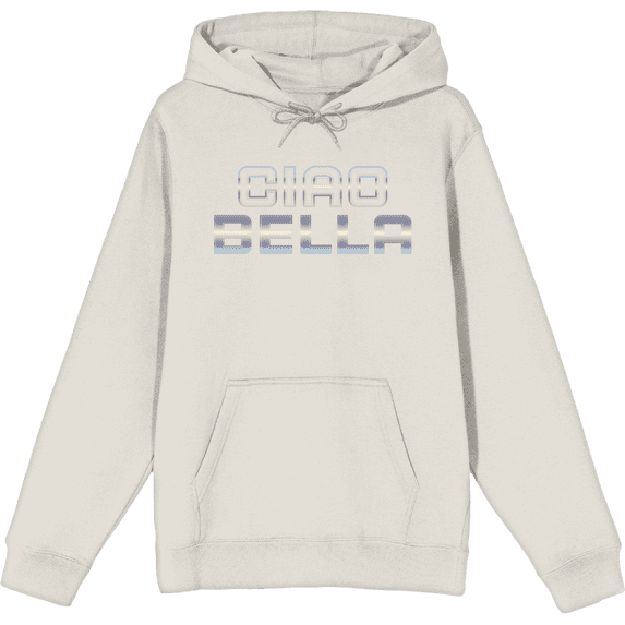 Ciao Bella Adult Sand Long Sleeve Hoodie-XL