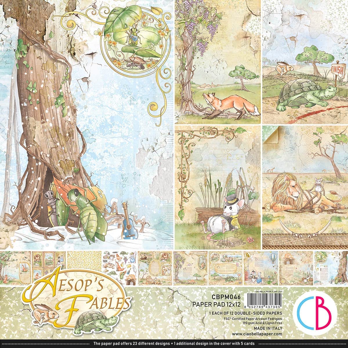Paper Fable Ciao Bella Aesop's Fables Paper Pad 12