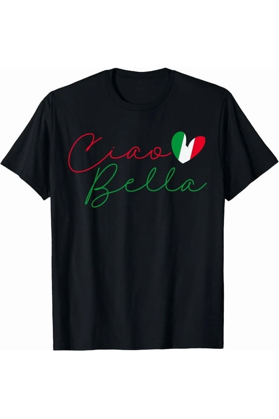 Ciao Bella Italian Flag Graphic T-shirt