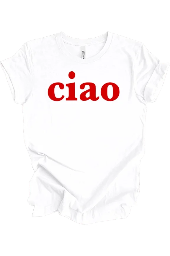 Ciao Bella Italian Travel Graphic Design T-shirt
