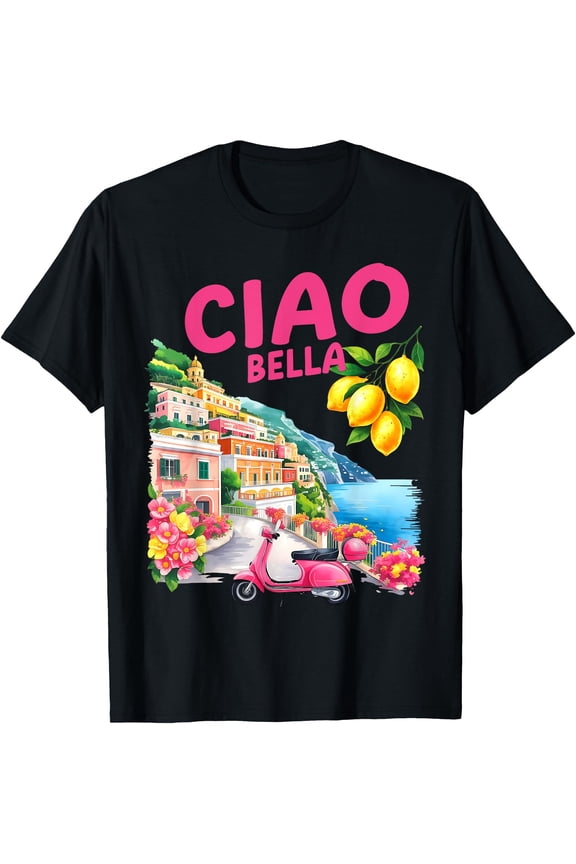Ciao Bella Italy Amalfi Coast Women Girl T-Shirt