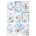 thumbnail image 1 of Ciao Bella Rice Paper A4 Piuma Winter Journey Cards - 5 Sheets, 1 of 1