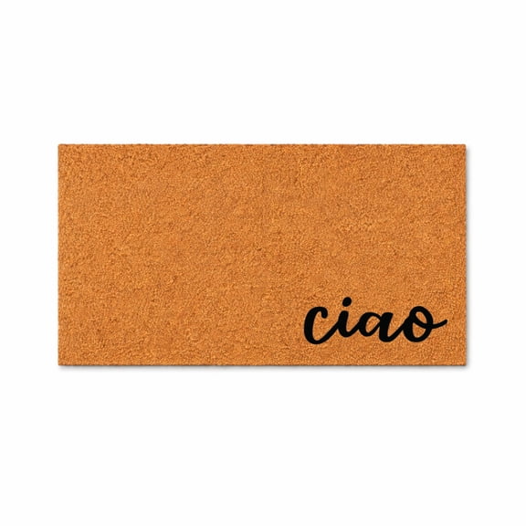 Ciao Doormat, Italian Welcome Mat, Funny Entryway Rug, Front Door Mat, Housewarming Gift, Home Decor 4151 (16x24 inches) 4151